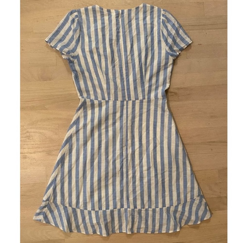 J. Crew blue & white striped dress size 0 - Picture 2 of 4
